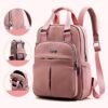 New leisure nylon ladies CHINA Bagpack (Pink)