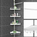 Adjustable Bathroom Corner Shelf Rack